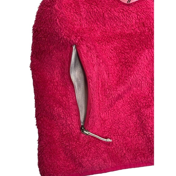 North Face Women's Medium Pink Sherpa Fleece Full ZIp Long Sleeve Jacket - Picture 6 of 8